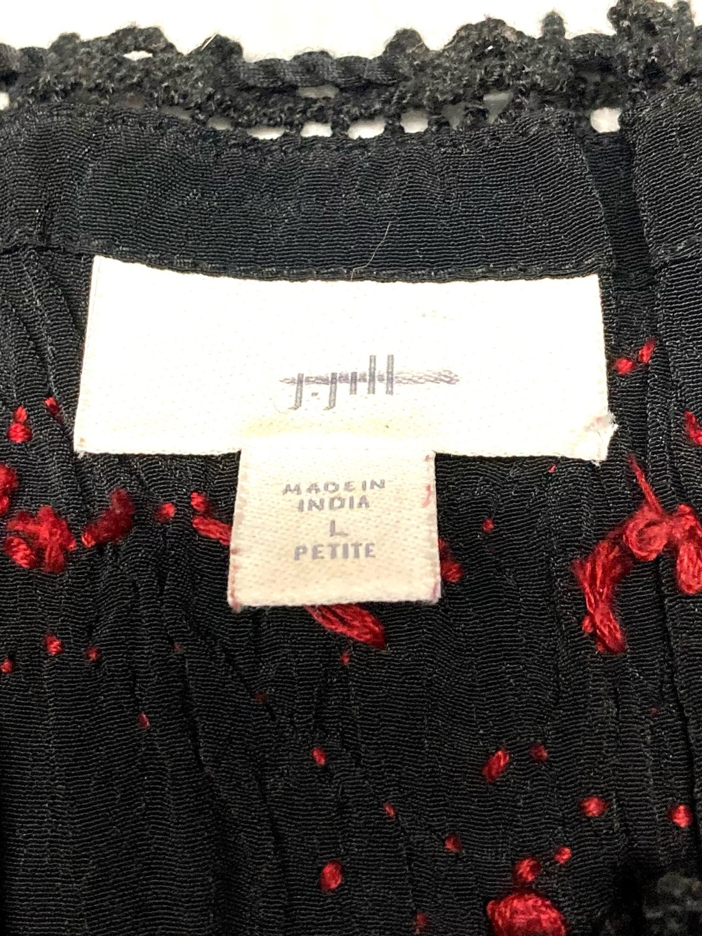 EUC J. Jill Bohemian Tasseled Floral Tunic - Picture 4 of 10